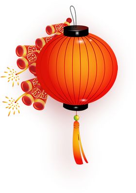 创意免扣透明红灯笼图片