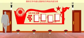党建文化墙背景社区设