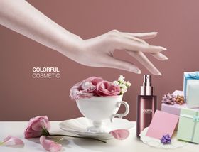 鲜花礼物化妆品海报设计