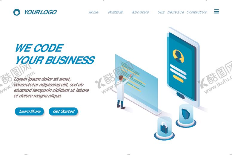 编号：92776809280747243266【酷图网】源文件下载-商务办公等距