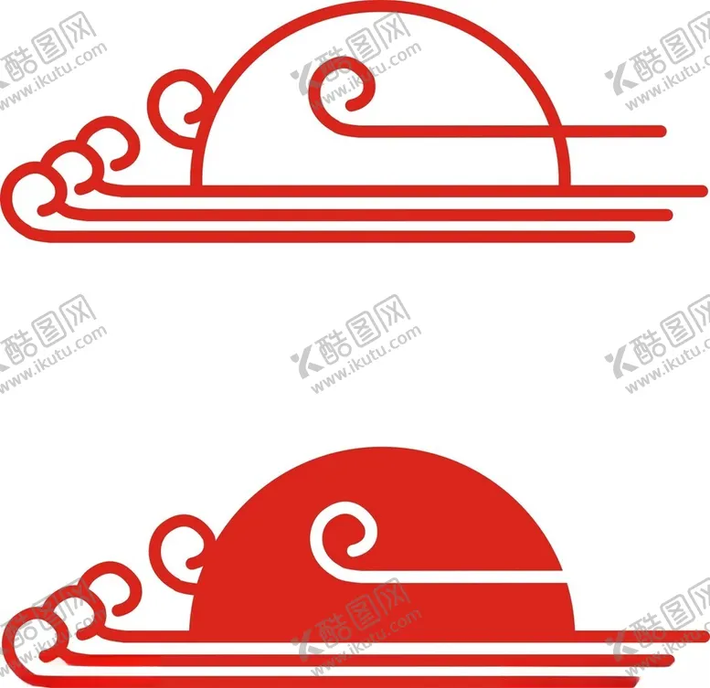 编号：10315102191438532554【酷图网】源文件下载-矢量云纹