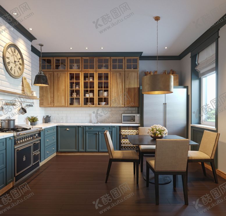 编号：12220109281121354951【酷图网】源文件下载-卧室客厅厨房书房效果图