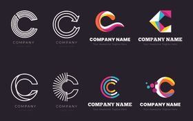 字母C标志logo