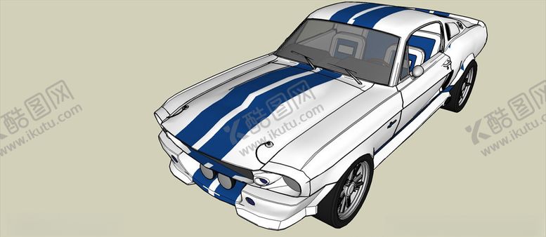 编号：72262910301709295487【酷图网】源文件下载-福特GT-500C车模型