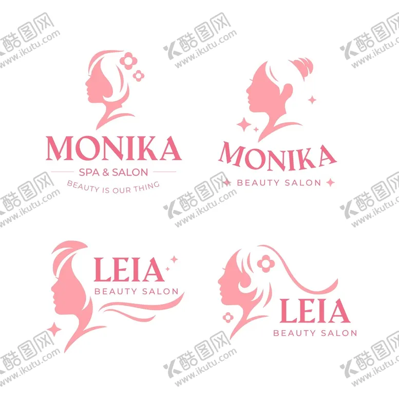 编号：15042609211201576125【酷图网】源文件下载-美容美发图标logo