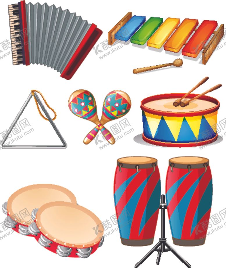 编号：64406509271218411768【酷图网】源文件下载-卡通乐器