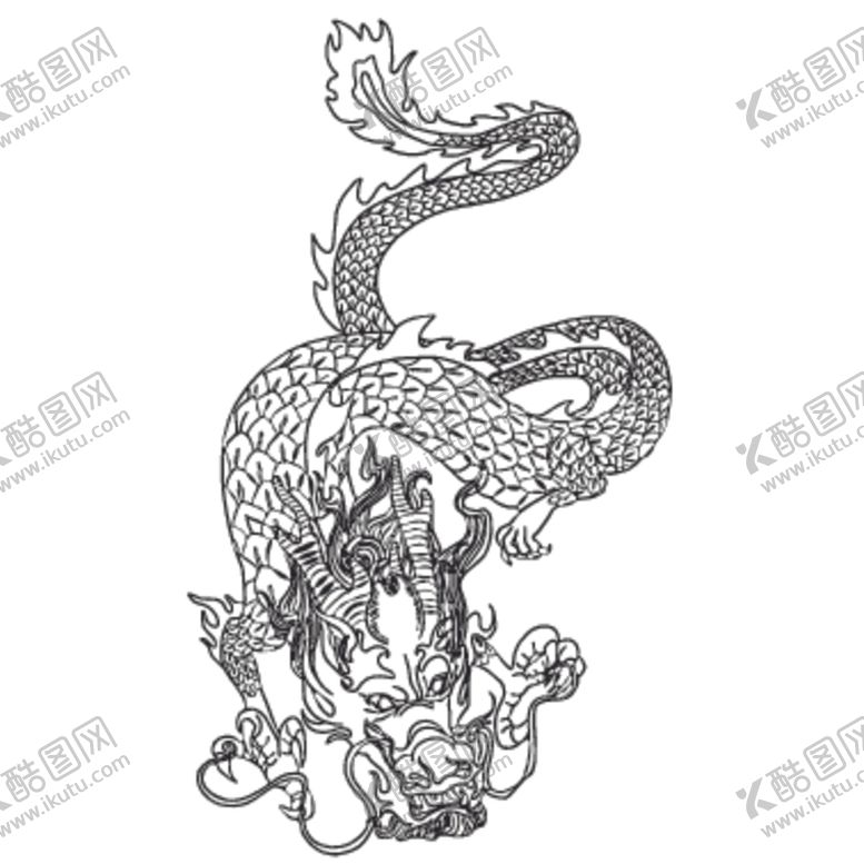 编号：77007905160512362145【酷图网】源文件下载-龙形象设计图案