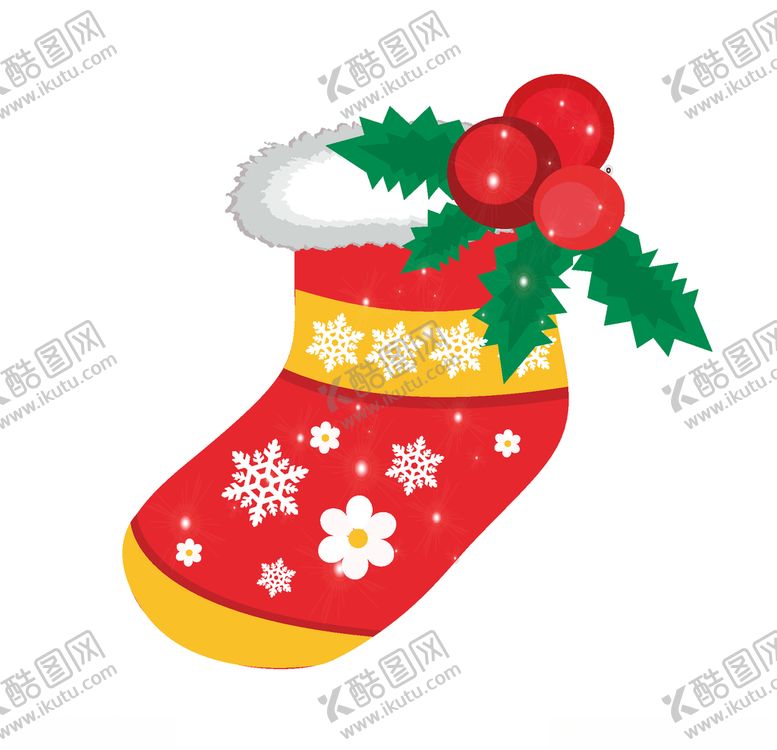 编号：38774109161344059066【酷图网】源文件下载-圣诞袜子装饰素材