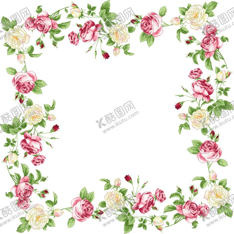 编号：53853709201716582427【酷图网】源文件下载-创意花朵图案边框