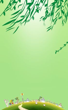 banner背景春天海报绿色展板绿色海报