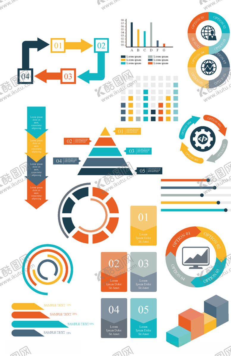 编号：77295906260253331116【酷图网】源文件下载-数据图表元素