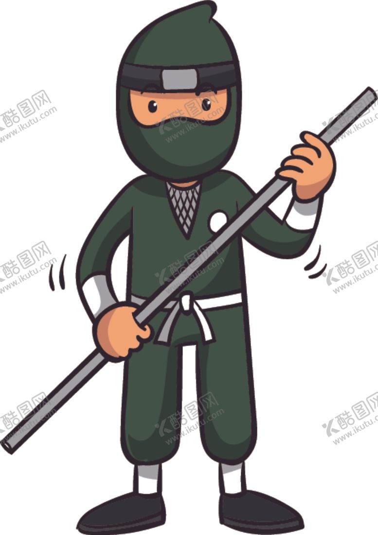 编号：85411209200800013661【酷图网】源文件下载-卡通忍者