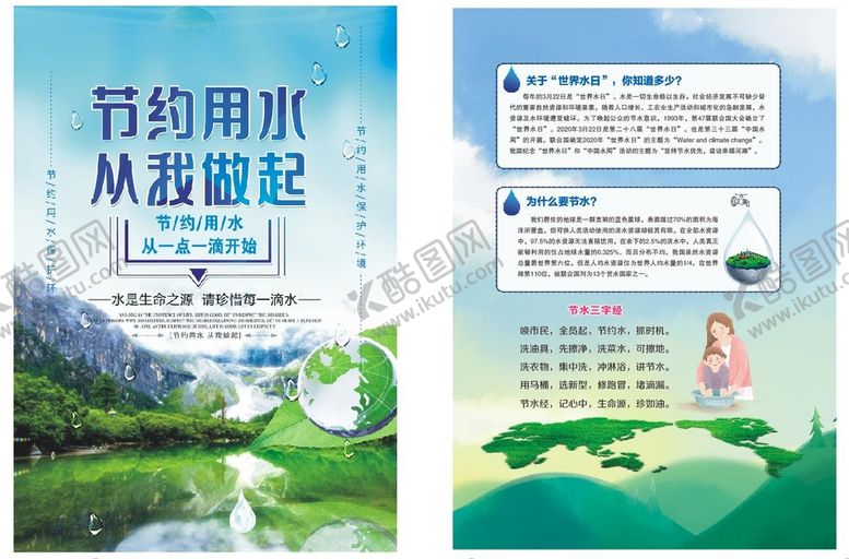 编号：80583301300213228582【酷图网】源文件下载-节水宣传单
