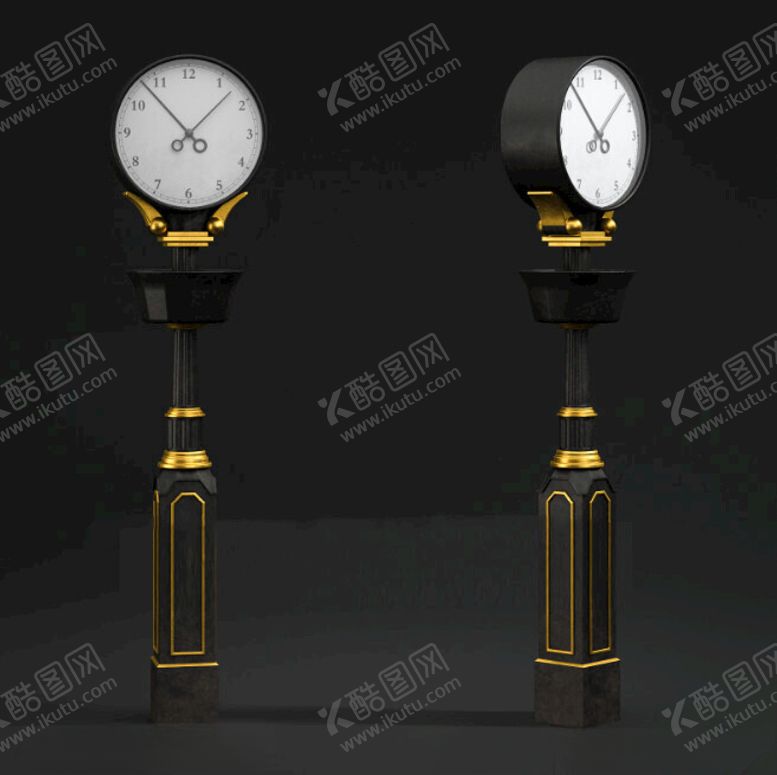 编号：47391102150010013554【酷图网】源文件下载-C4D模型钟
