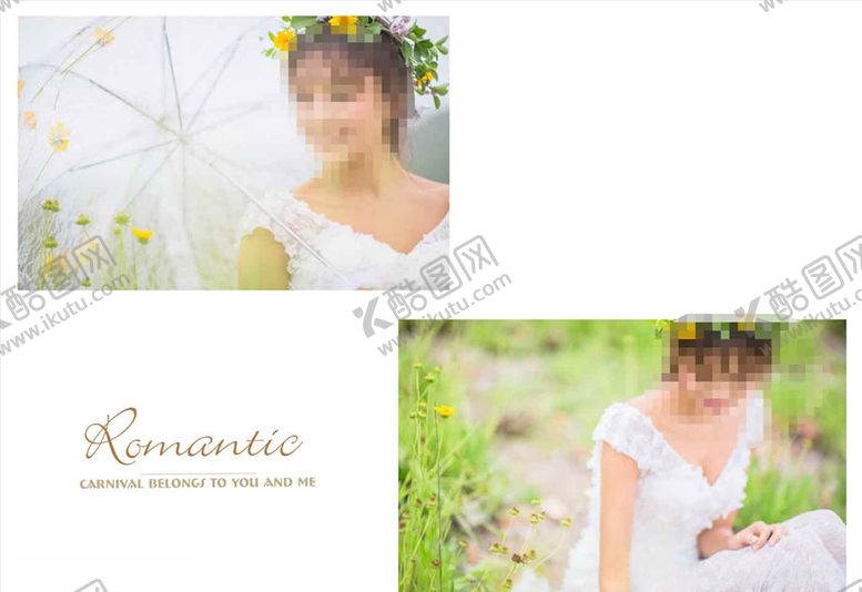 编号：42935609221117581936【酷图网】源文件下载-韩国风影楼婚相册模板之草地风情
