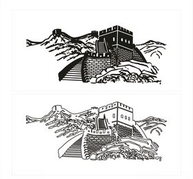 线条城墙