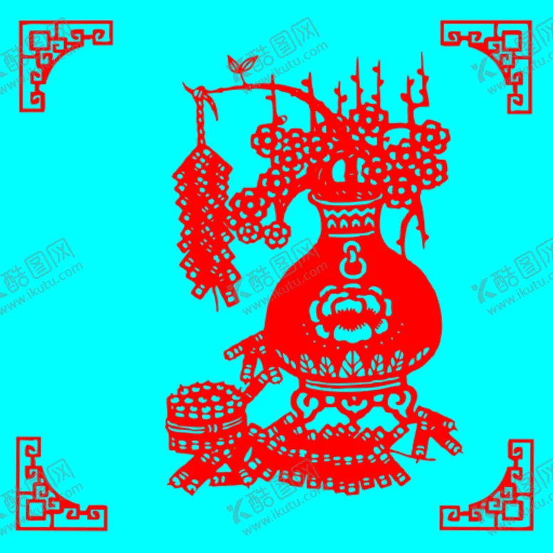 编号：02619710022307151760【酷图网】源文件下载-岁岁平安剪纸