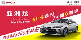 亚洲龙车顶牌