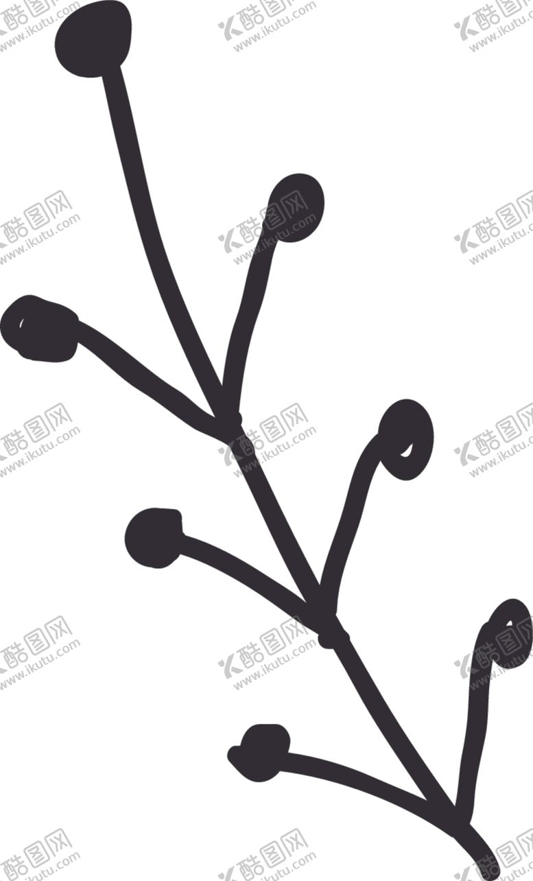 编号：74673210281752368001【酷图网】源文件下载-手绘花卉元素