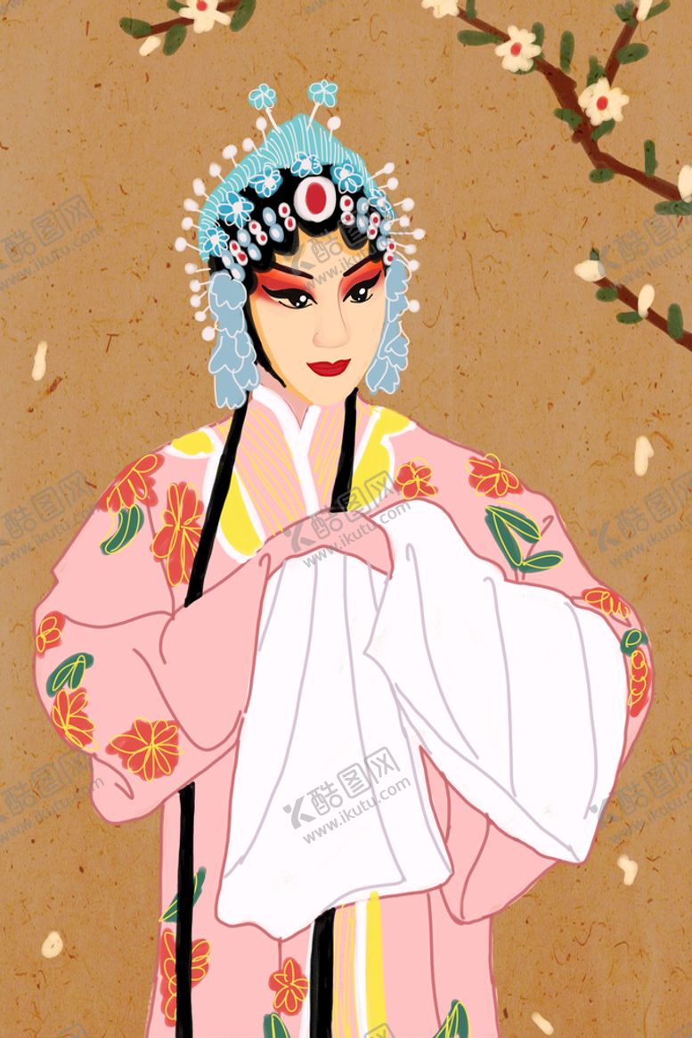 编号：18037509202100355802【酷图网】源文件下载-戏曲人物插画