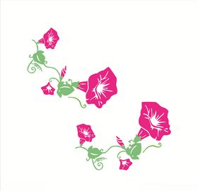 牵牛花喇叭好看的兰亭序现代背景