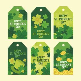圣帕特里克节标签装饰