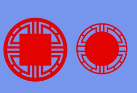 花纹中式窗子格子