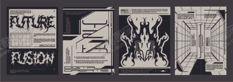 编号：41935104062221561749【酷图网】源文件下载-千禧风赛博朋克科幻海报