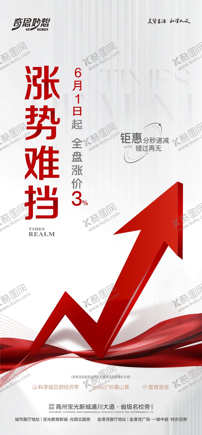 编号：15072812101105076564【酷图网】源文件下载-地产涨价海报