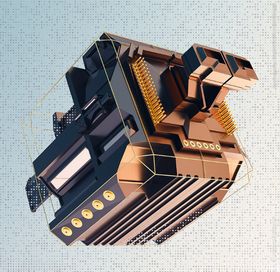 C4D模型设备零件仪器结构表面
