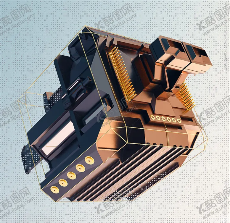 编号：73238607062226173440【酷图网】源文件下载-C4D模型设备零件仪器结构表面