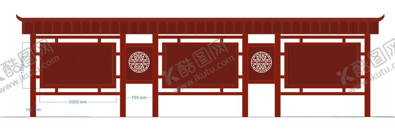编号：46864502162028347038【酷图网】源文件下载-户外宣传栏文化长廊