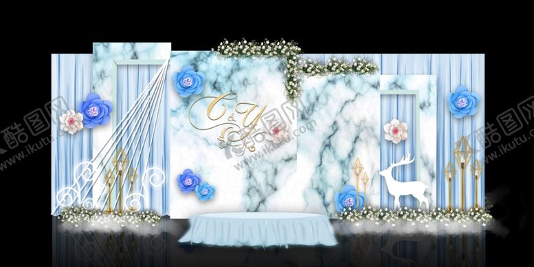 编号：32600802090111091729【酷图网】源文件下载-婚庆舞台 