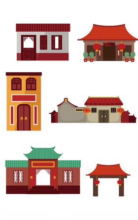 中式建筑模型