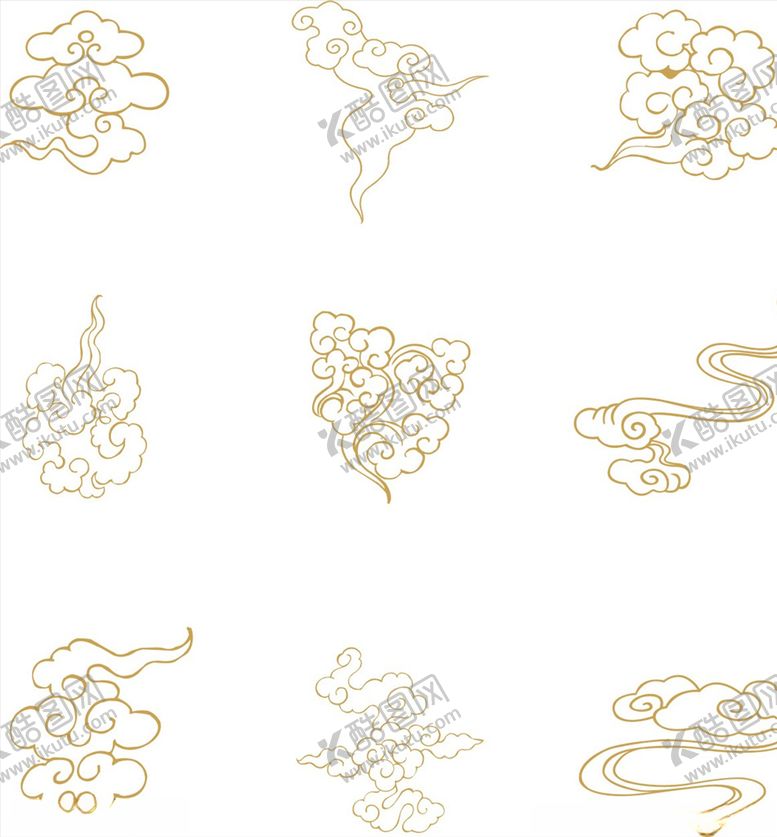 编号：80400109261832045171【酷图网】源文件下载-传统文化祥云素材