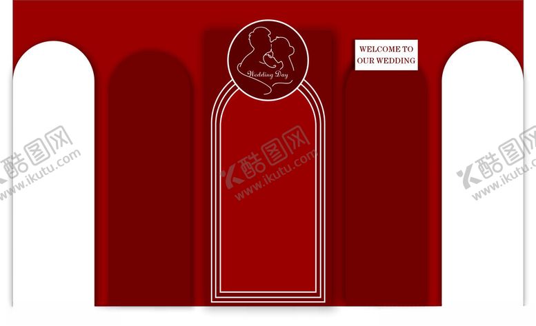 编号：48364602210601572677【酷图网】源文件下载-红色主题婚礼