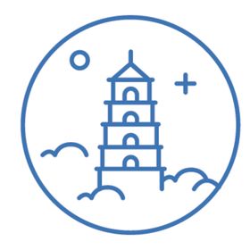 中国城市地标建筑简笔画