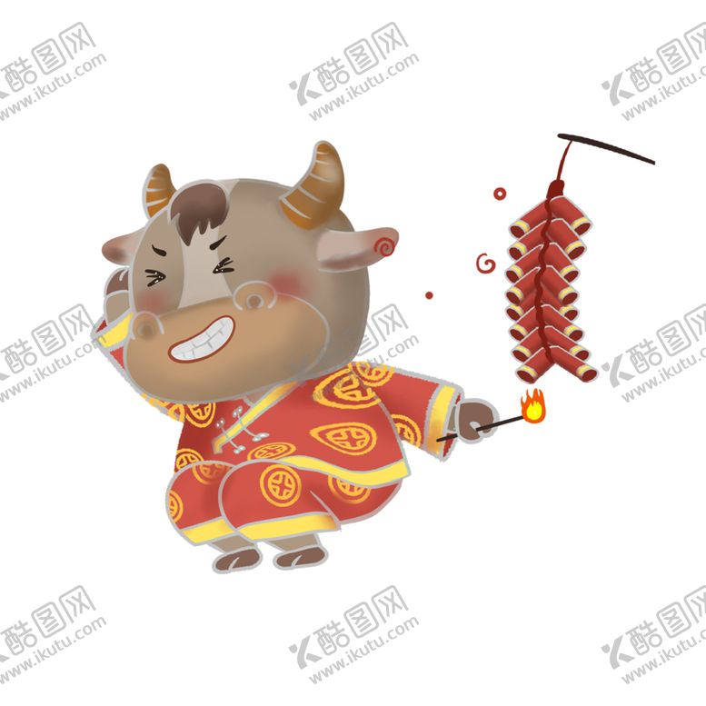 编号：51989309211648101048【酷图网】源文件下载-牛卡通形象(236)