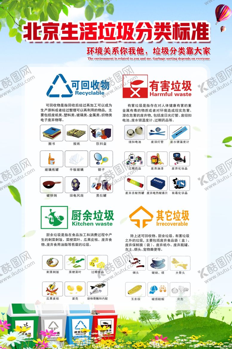 编号：94861206162228414860【酷图网】源文件下载-垃圾分类