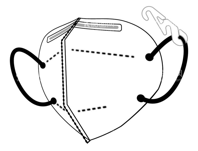 编号：84536709250703403698【酷图网】源文件下载-线描口罩