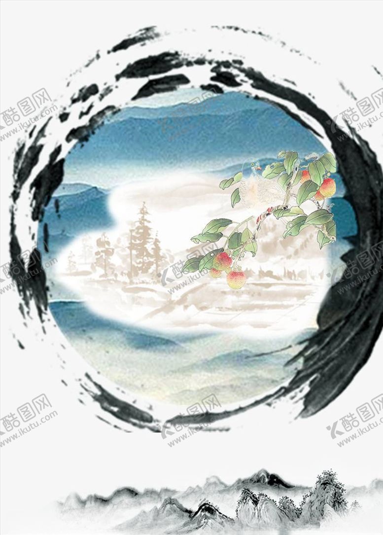 编号：21675004210920584109【酷图网】源文件下载-水墨装饰画