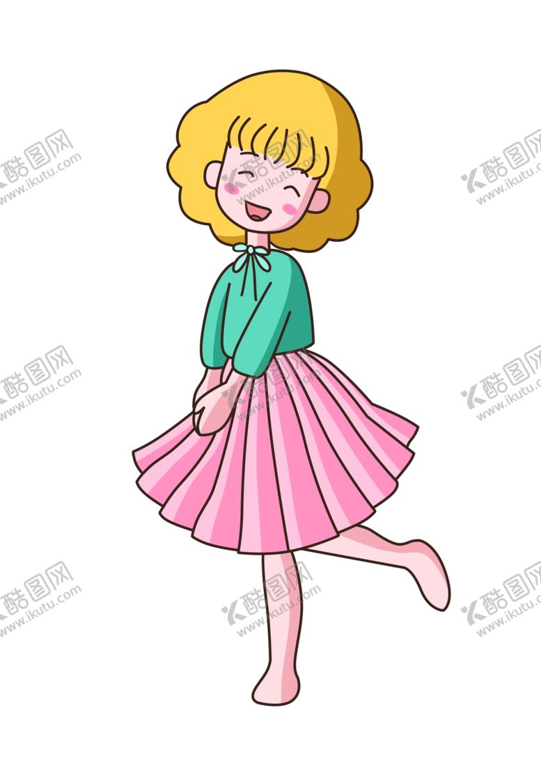 编号：76949010200853485468【酷图网】源文件下载-卡通小女孩