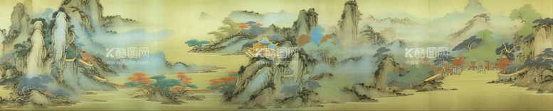 编号：10236810110747148604【酷图网】源文件下载-国画山水画