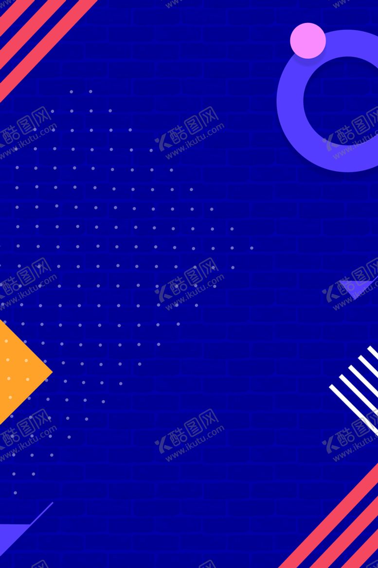 编号：05672109211135336130【酷图网】源文件下载-深蓝色砖块背景
