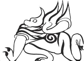 镂空花图案
