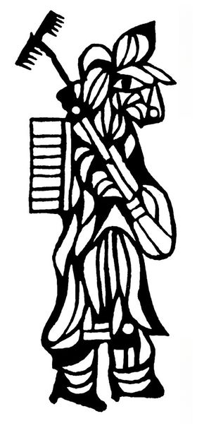 剪纸民俗人物古典图腾龙凤呈祥传统