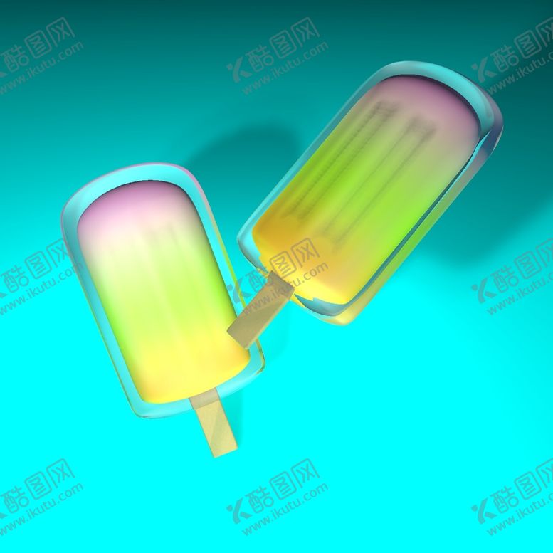 编号：19257901280458279049【酷图网】源文件下载-雪糕冰棒C4D模型