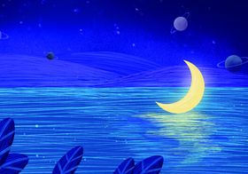 蓝色夜空