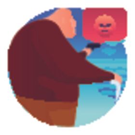 手绘人物插画日常生活商务头像