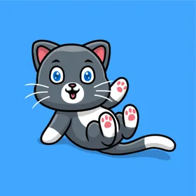 卡通猫咪可爱手绘